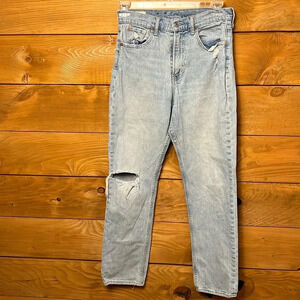 Light Blue Distressed Women's Jeans